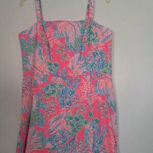 NWT Lilly Pulitzer Lawless Romper Prosecco Pin Seaing Things Sz 14
